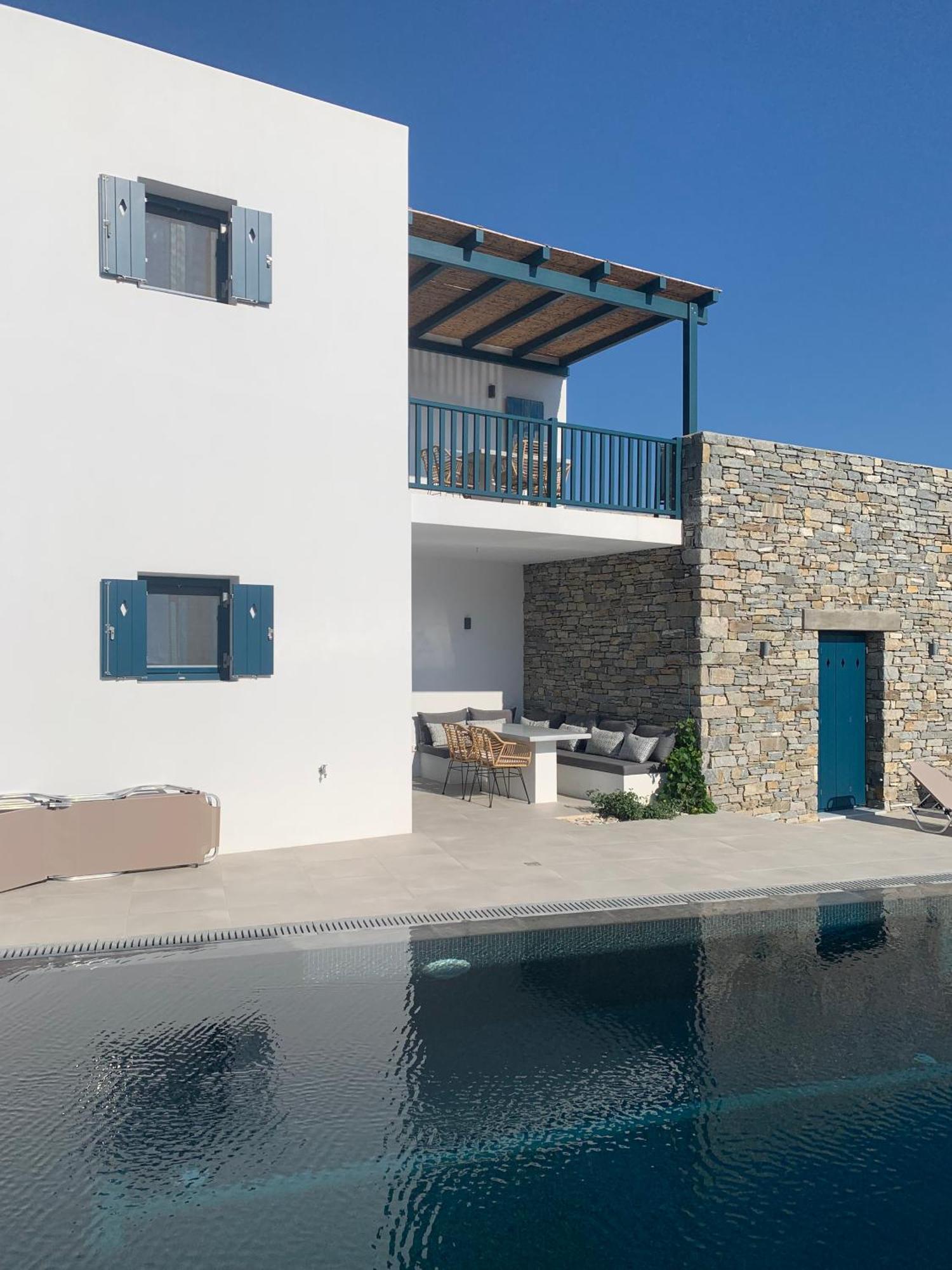 Paros-Memories-Neubau-Villen, Sportpool Aspro Chorio Exterior photo